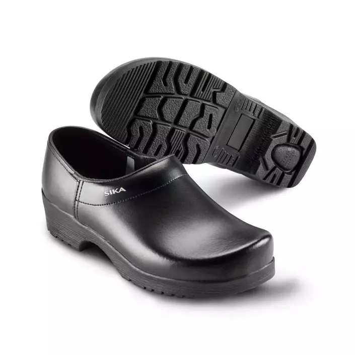 2nd quality product Sika Flexika clogs with heel cover, Black, large image number 0