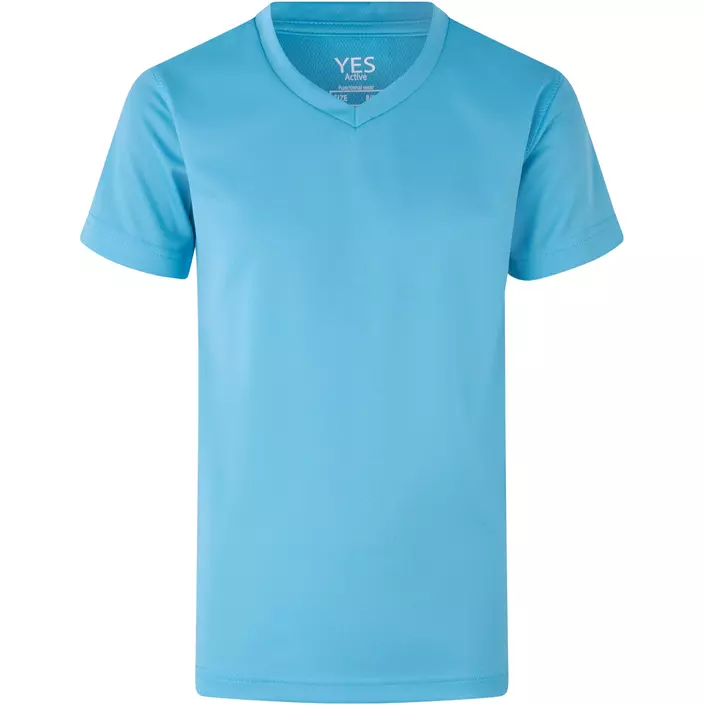 ID Yes Active T-Shirt für Kinder, Cyan, large image number 0
