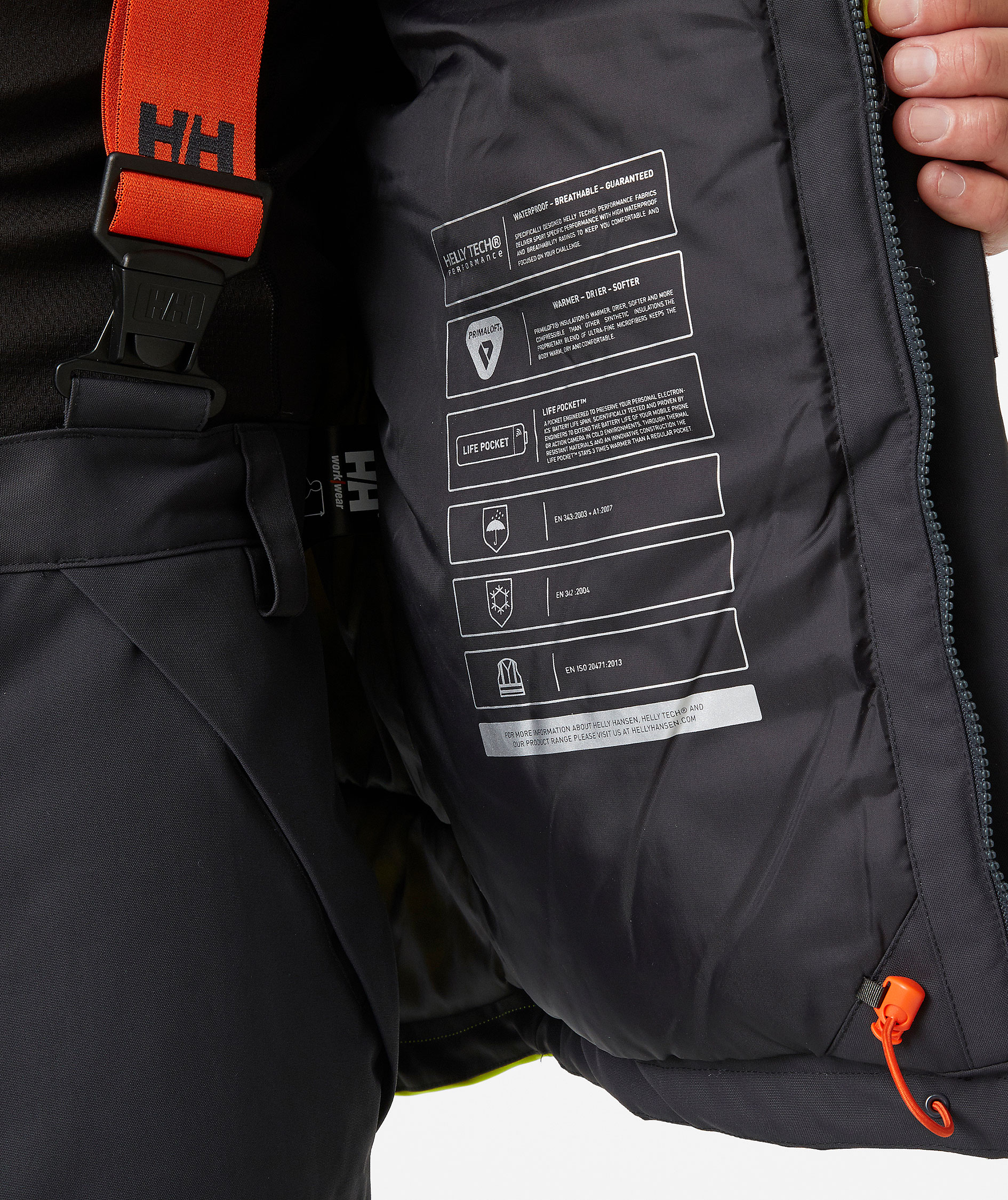 Helly Hansen Alna 2.0 winter jacket, Hi-vis yellow/charcoal, large image number 7