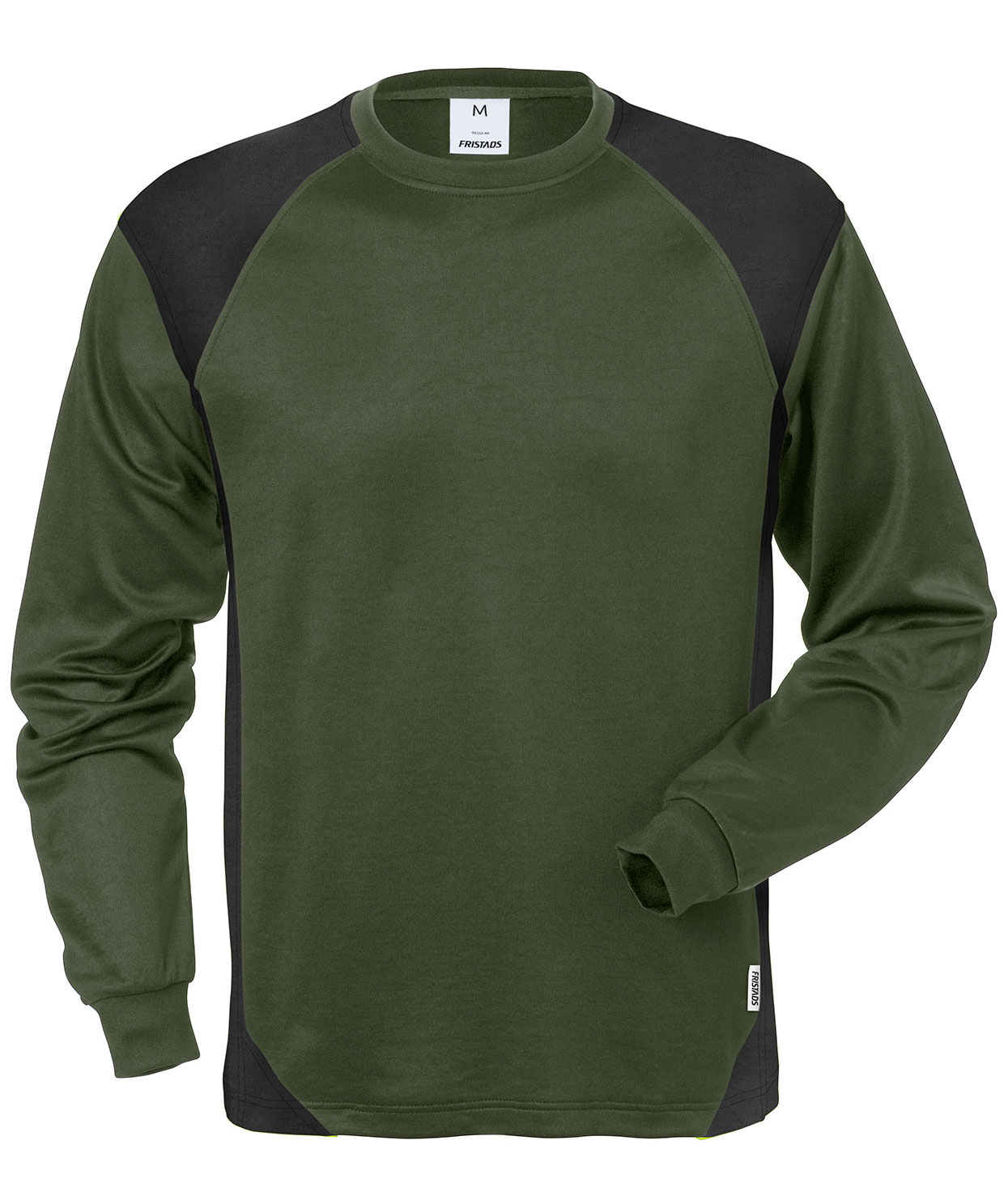 Fristads l&aring;ng&auml;rmad T-shirt 7071 THV, Milit&auml;rgr&ouml;n/Svart, Milit&auml;rgr&ouml;n/Svart, swatch