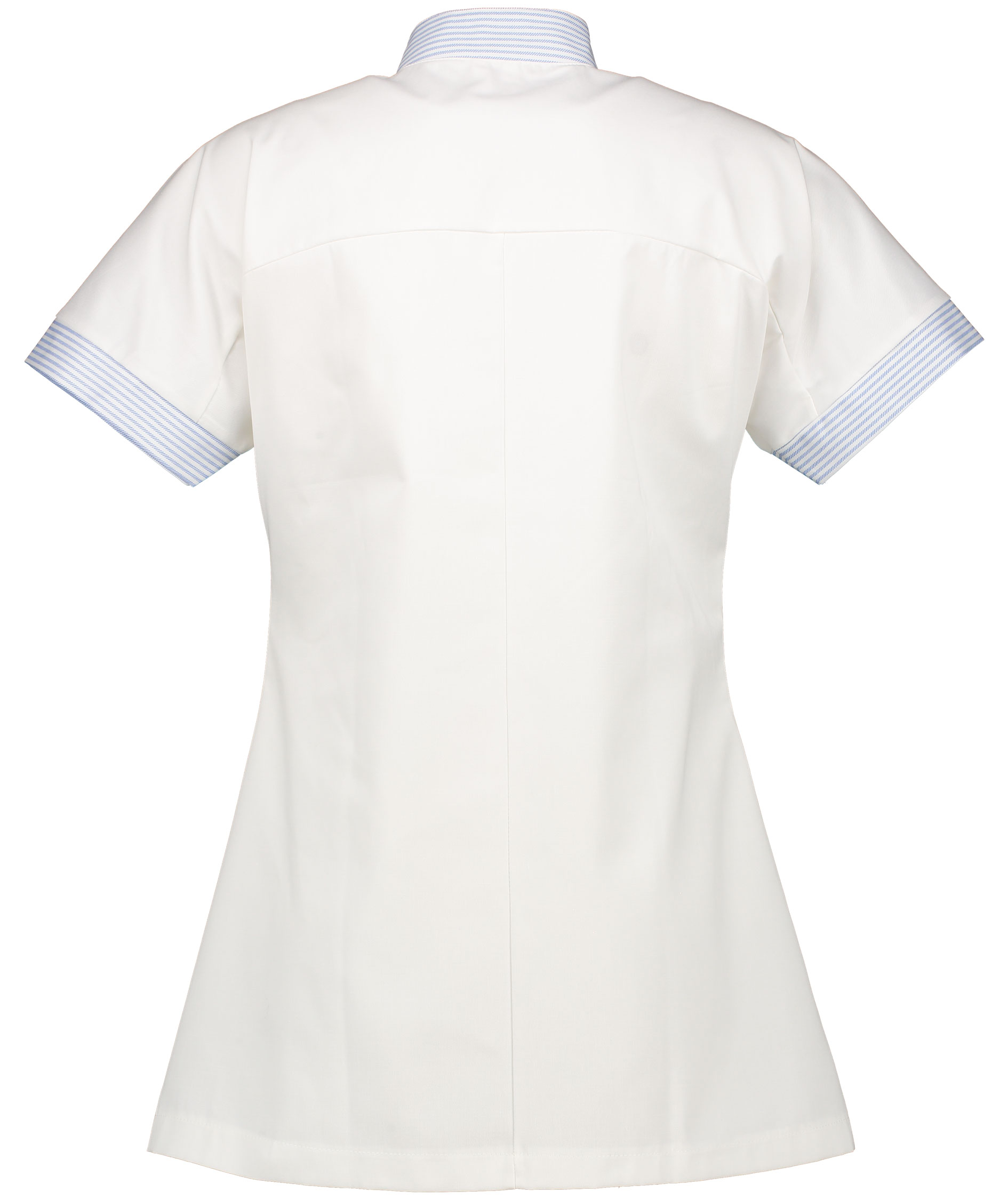 Borch Textile 0826 215 gsm tunika dam, Vit/Bl&aring; Randing