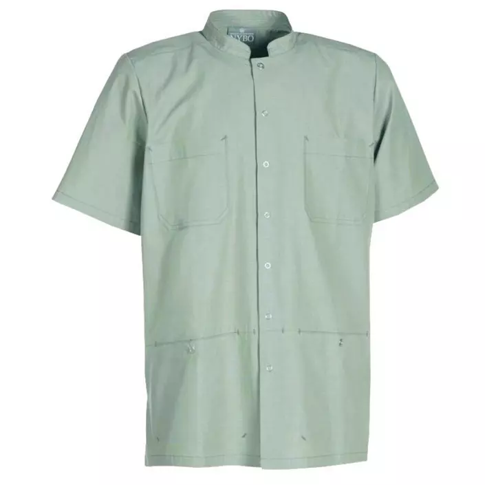 Nybo Workwear Nature kortärmad skjorta, Ljusgrön, large image number 0