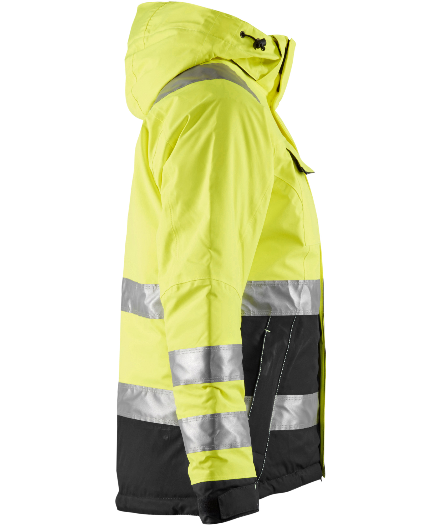 Bl&aring;kl&auml;der dame vinterjakke, Hi-vis&nbsp;Gul/Sort, large image number 3