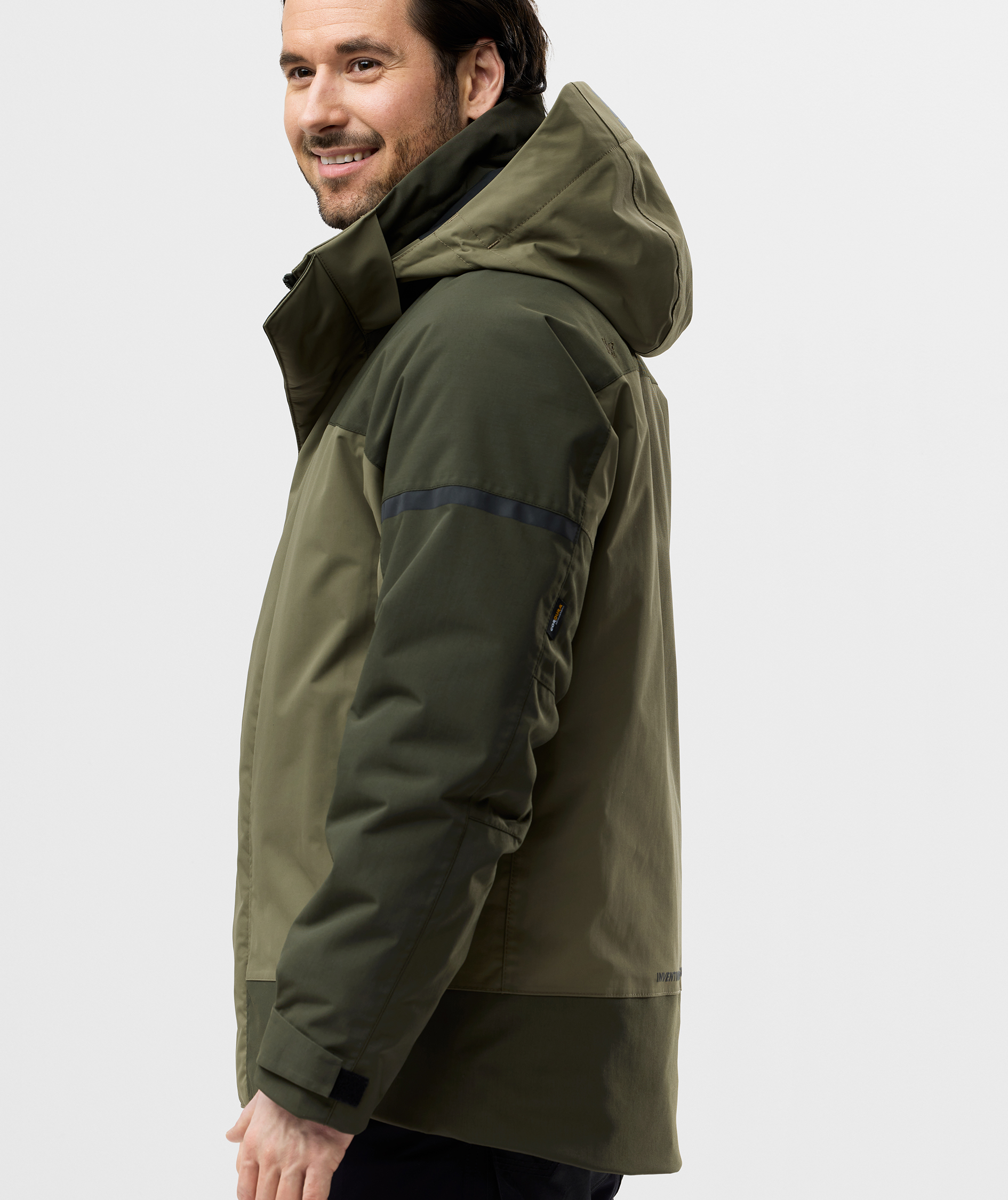 Snickers AllroundWork vinterjakke 1112, Khaki Green/Dark Khaki Green, large image number 7