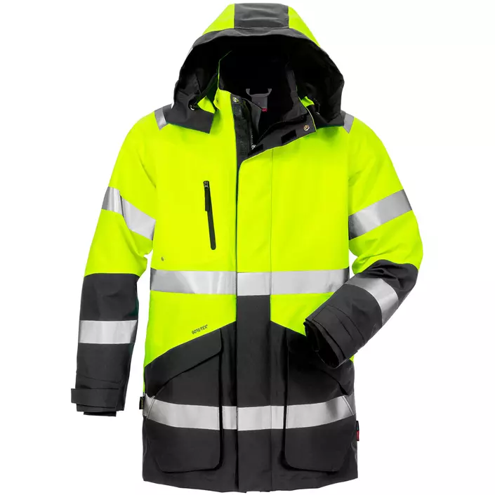 Fristads GORE-TEX® winterparka jacket 4989, Hi-vis Yellow/Black, large image number 0