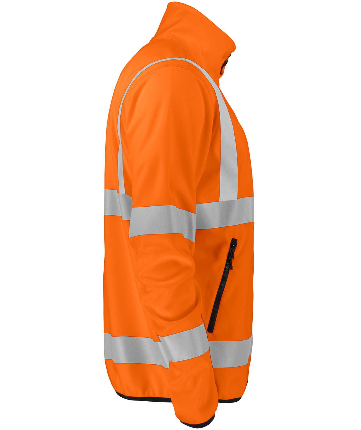 ProJob softshell jacket 6105, Hi-Vis Orange/Black, large image number 5