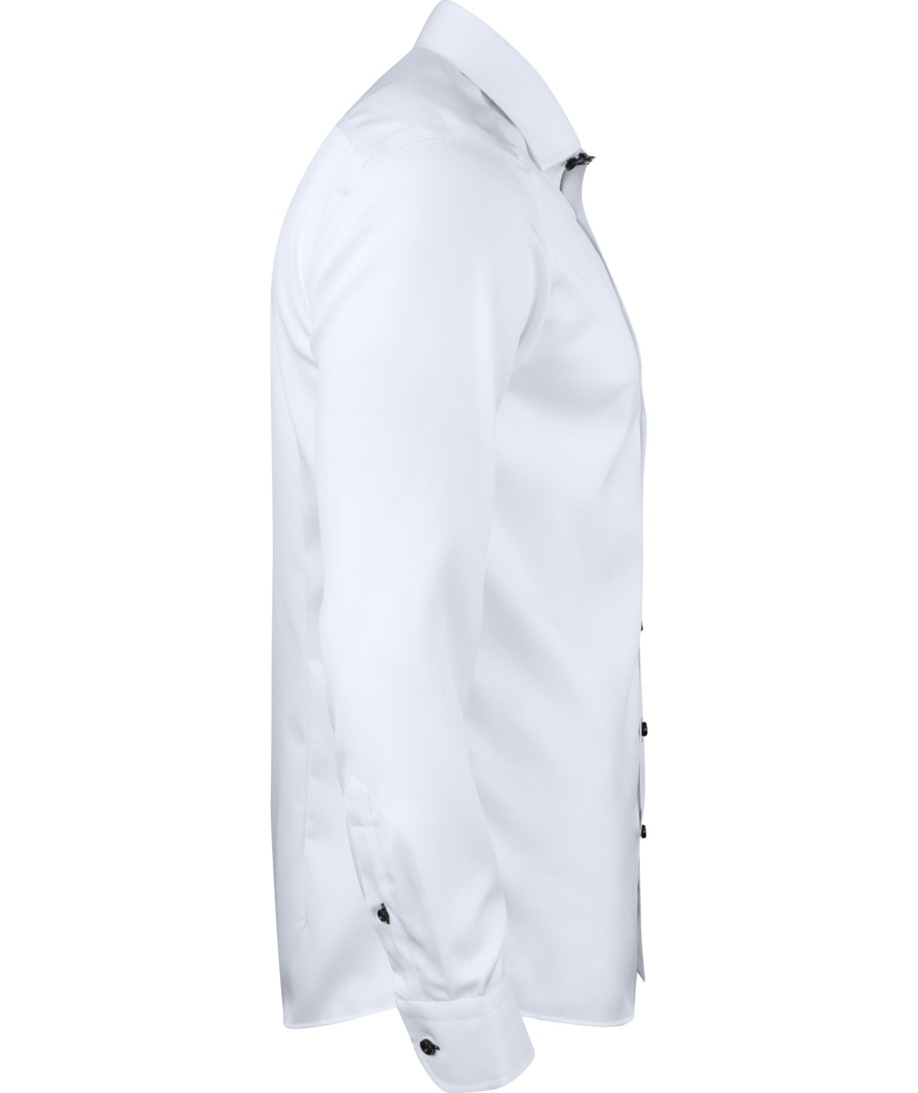 J. Harvest & Frost Twill Red Bow 20 slim fit skjorta, Vit/Svart, large image number 2