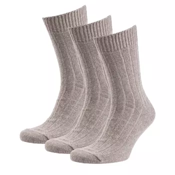 3-pack socks with merino wool, Rock
