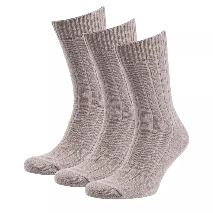 3-pack socks with merino wool, Rock, large image number 0