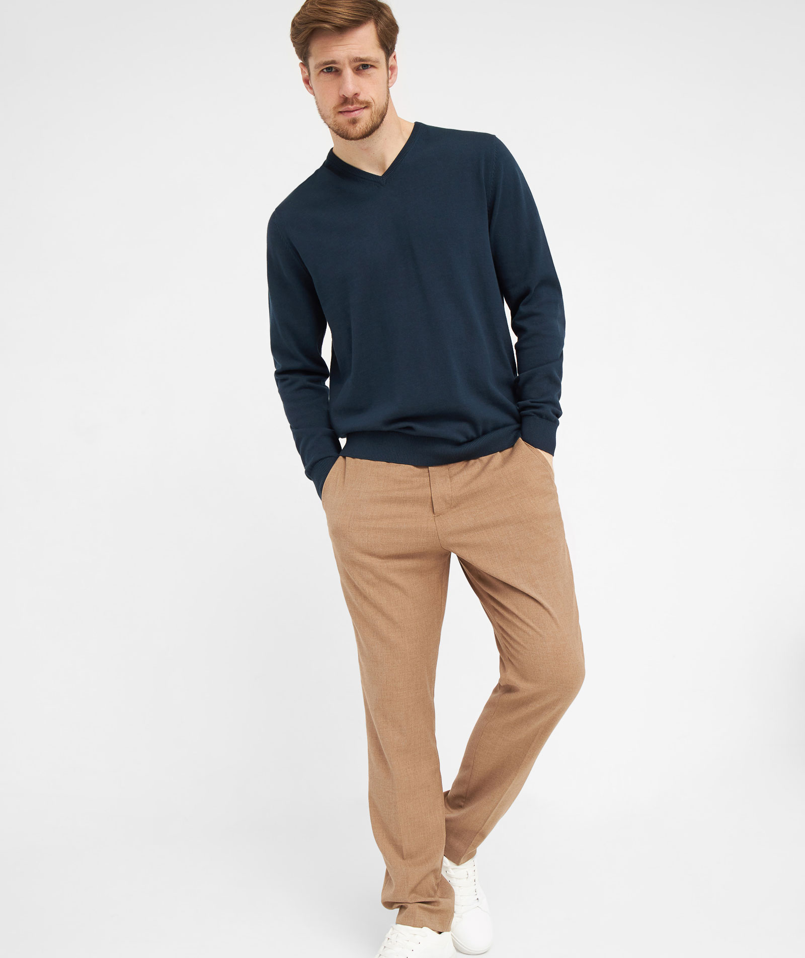 Clipper Napoli knitted pullover, Captain Navy
