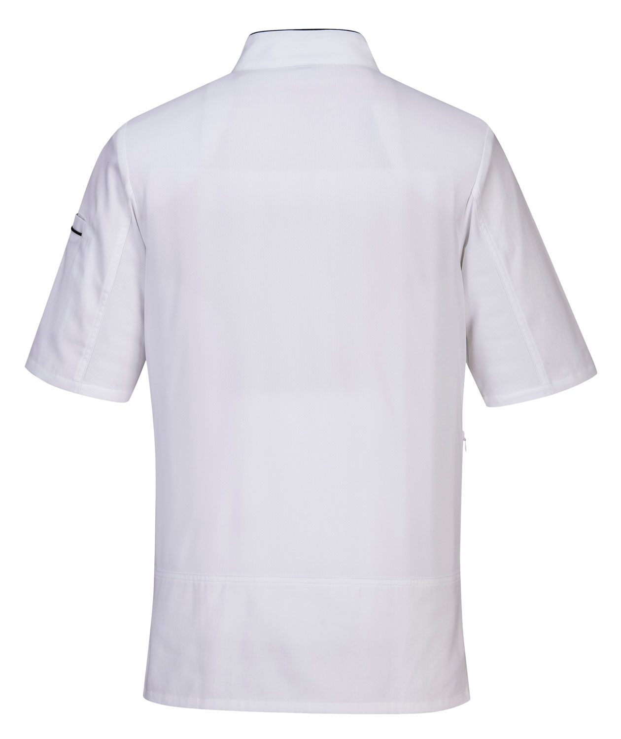 Portwest Surrey kort&auml;rmad kockjacka, Vit, large image number 1