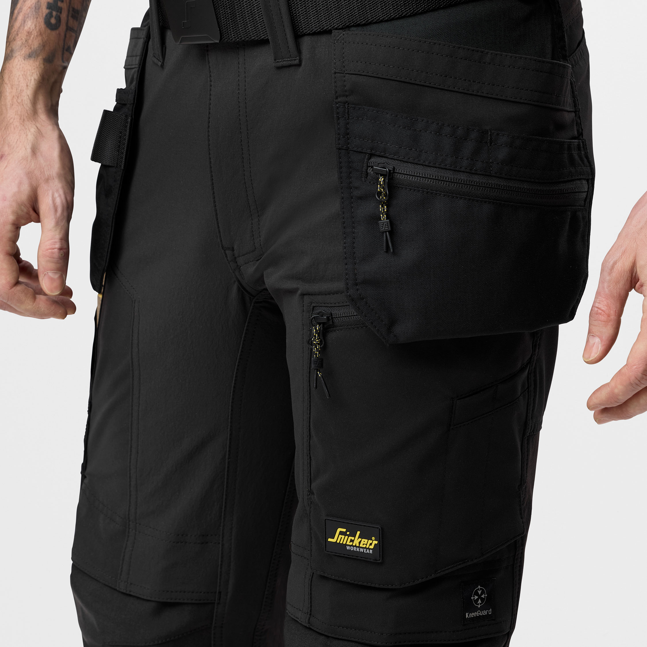 Snickers AllroundWork craftsman trousers 6218 full stretch, Black/Black, large image number 6