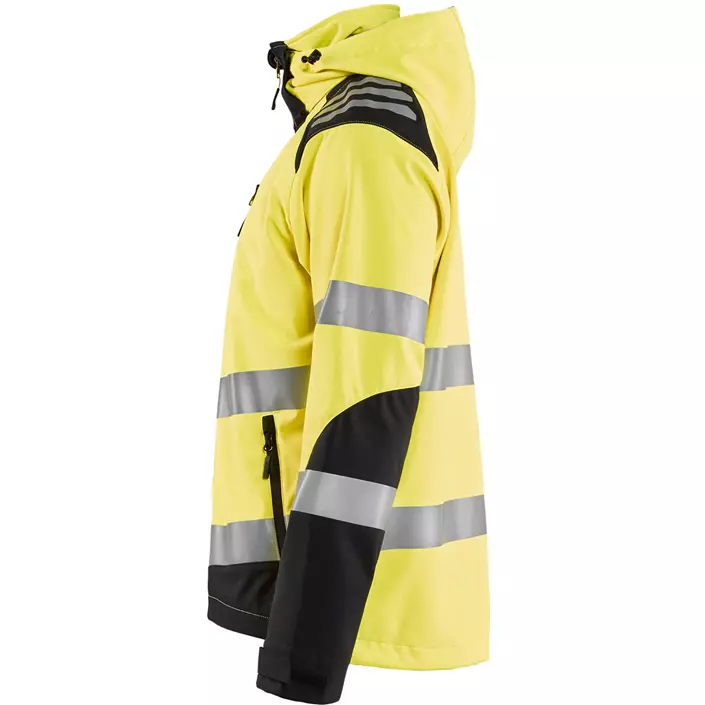 Blåkläder softshell jacket, Hi-vis Yellow/Black, large image number 2
