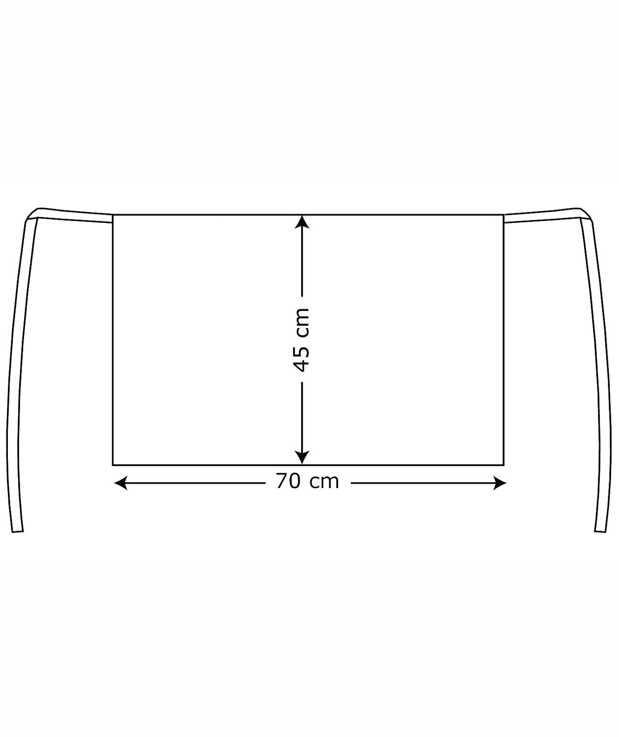 Kentaur apron, Pepita Checkered Black/White, Pepita Checkered Black/White, large image number 1