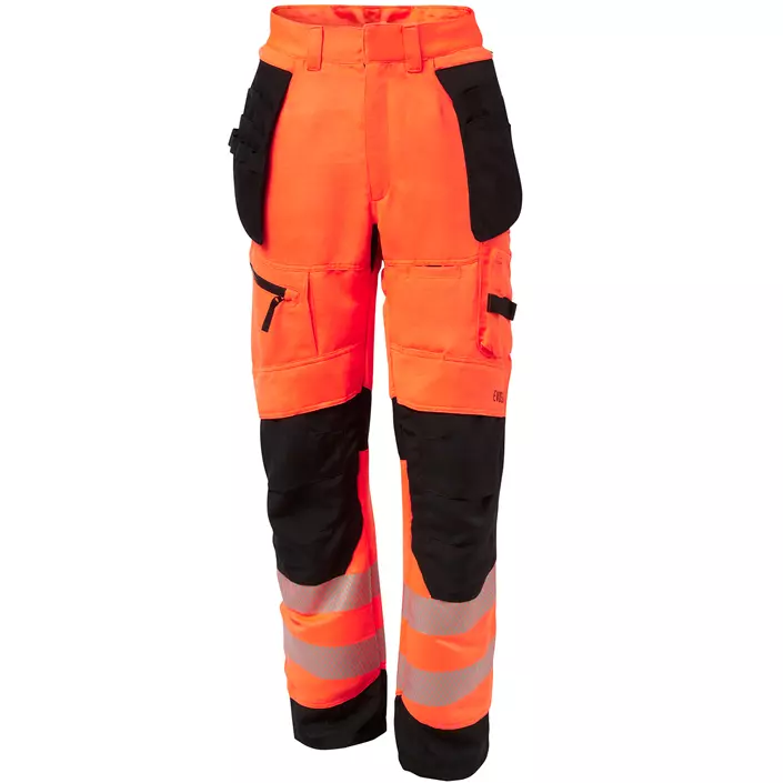 Viking Rubber Evosafe craftsman trousers, Hi-Vis Orange/Black, large image number 0