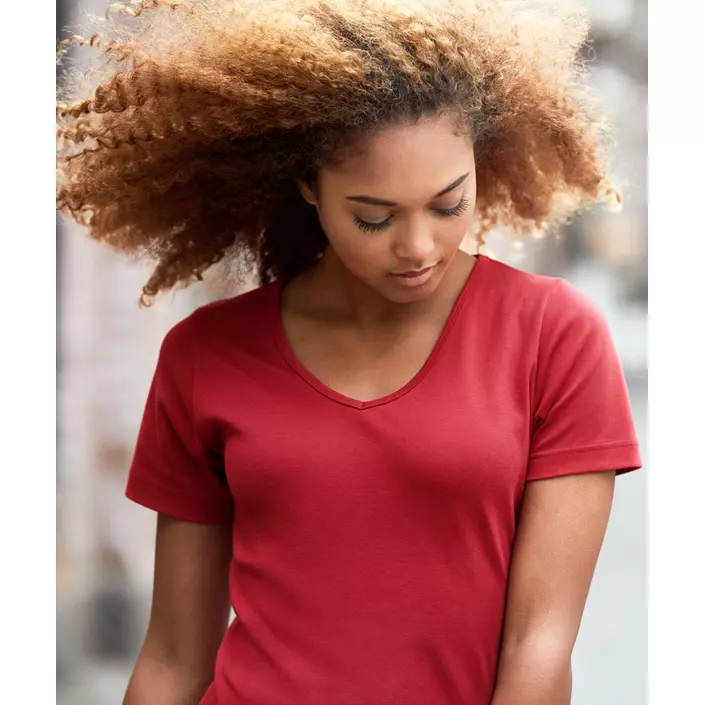 ID Interlock Damen T-Shirt, Rot, large image number 4