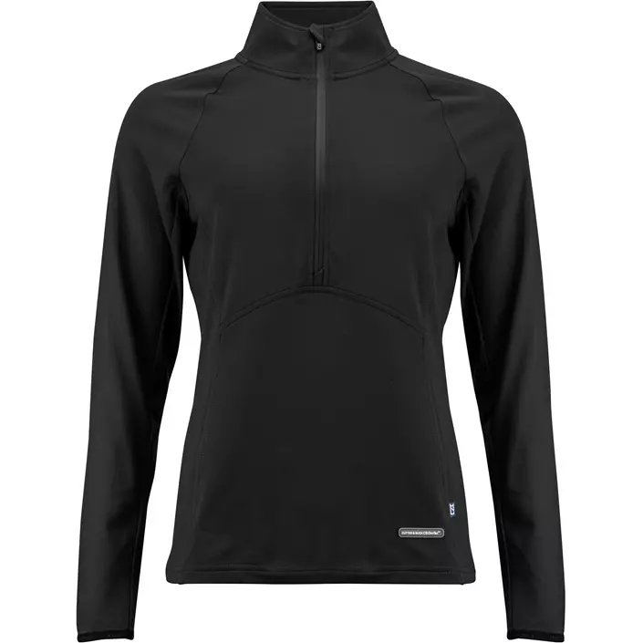 Cutter & Buck Adapt Half-zip women's sweatshirt, Black, large image number 0