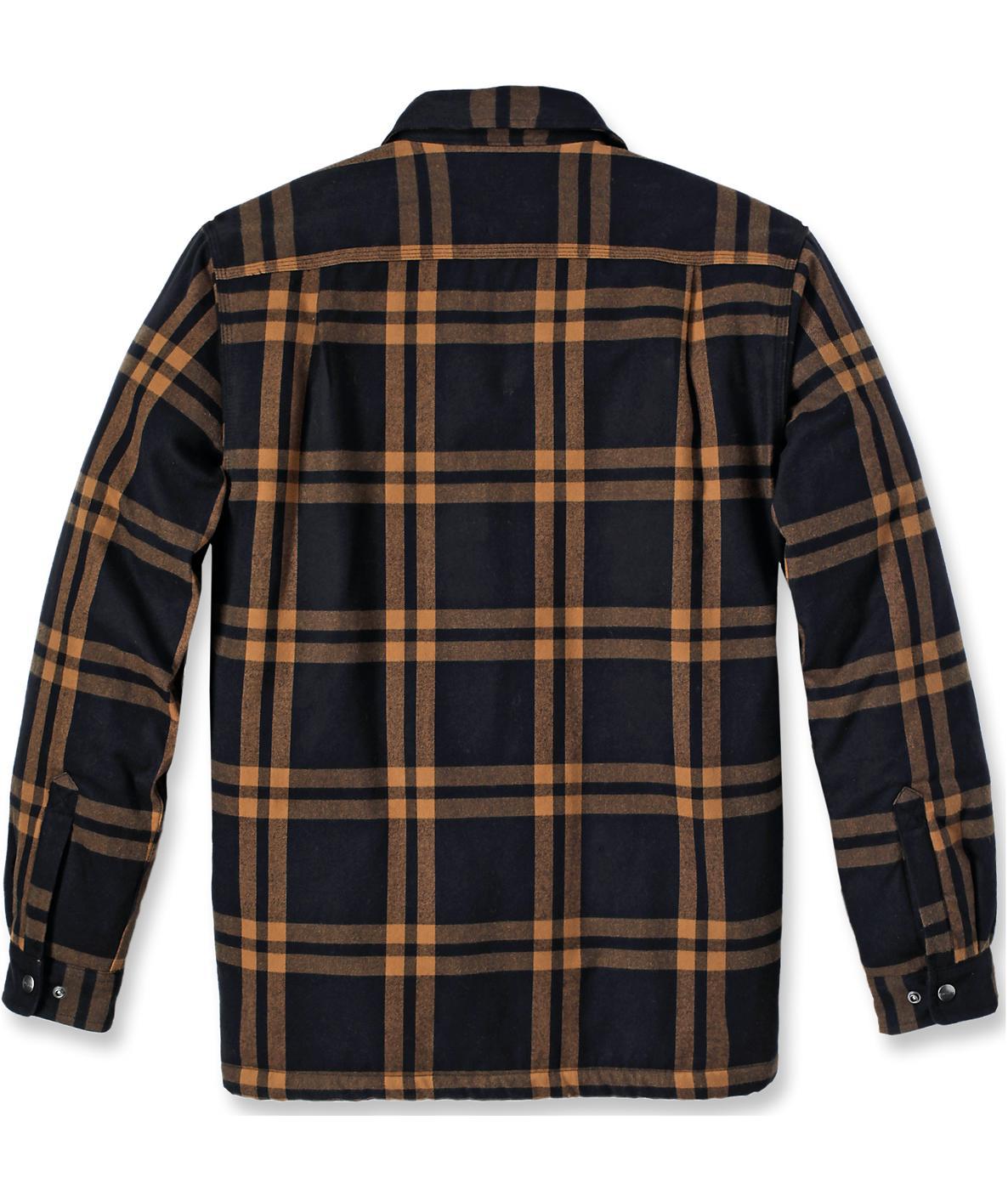 Carhartt flannel skjortejakke, Black, large image number 2