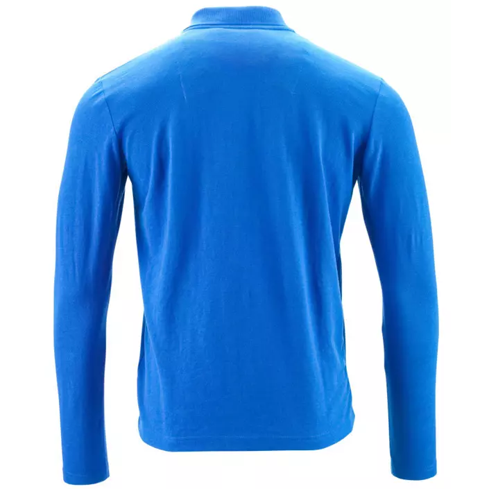 Mascot Crossover long-sleeved polo shirt, Azure Blue, large image number 1