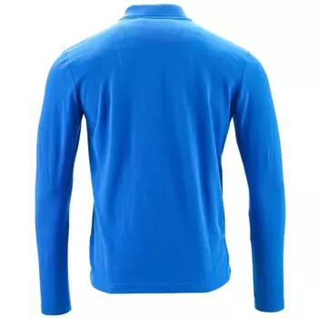 Mascot Crossover long-sleeved polo shirt, Azure Blue