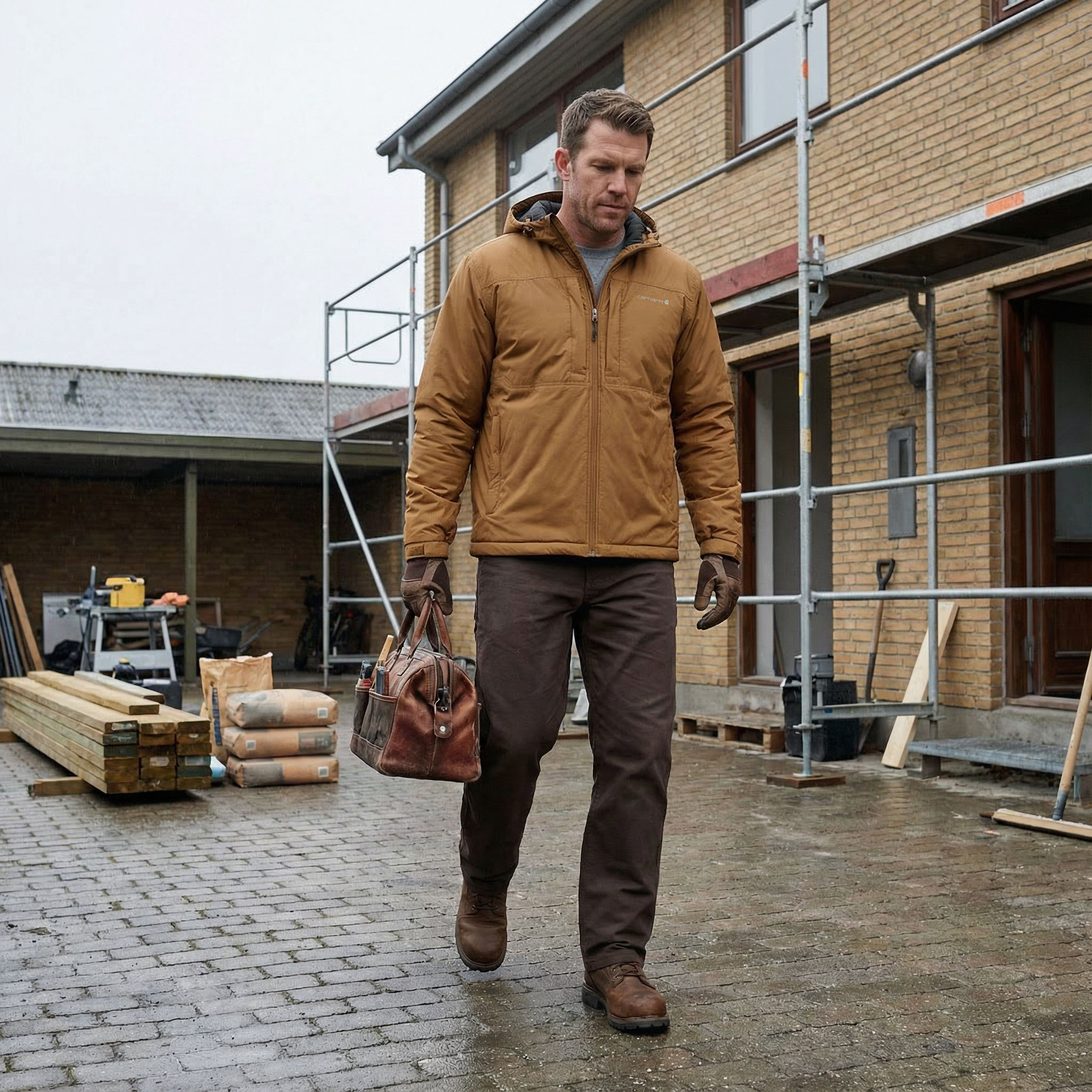 Carhartt Rugged Flex vinterjakke, Carhartt Brown