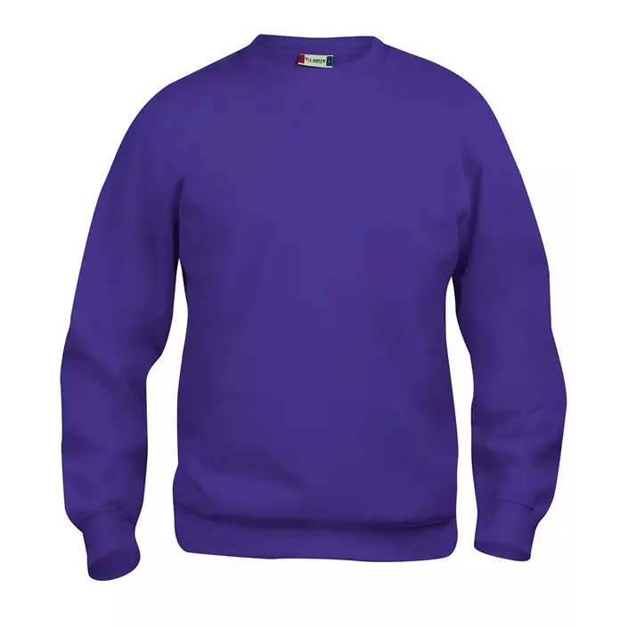 Clique Basic Roundneck Sweatshirt, Kräftiges Lila, large image number 0