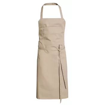 Nybo Workwear All-over bib apron with pocket, Khaki