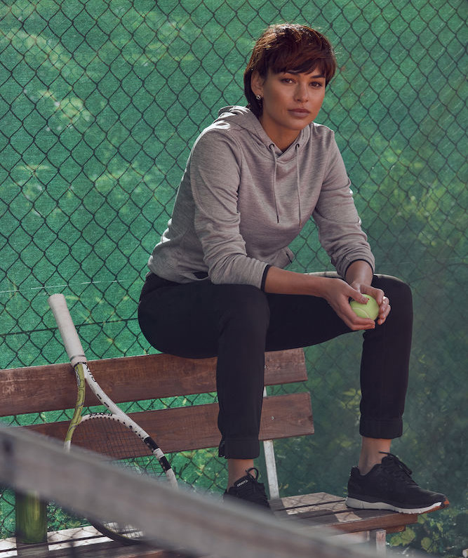 Clique Basic Active  hoodie, Grey Melange