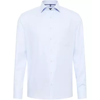 Eterna Twill Modern fit skjorte, Lyseblå/Hvid