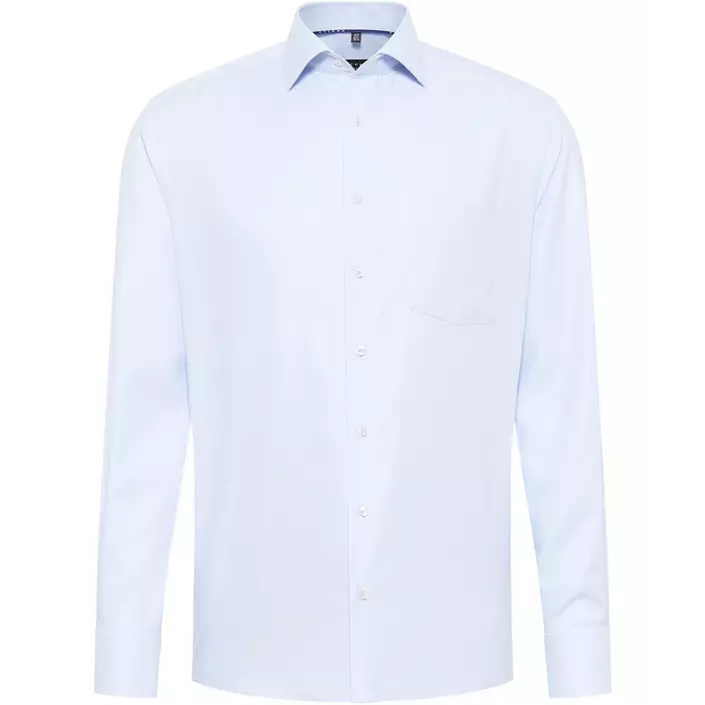 Eterna Twill Modern fit skjorte, Lyseblå/Hvid, large image number 0