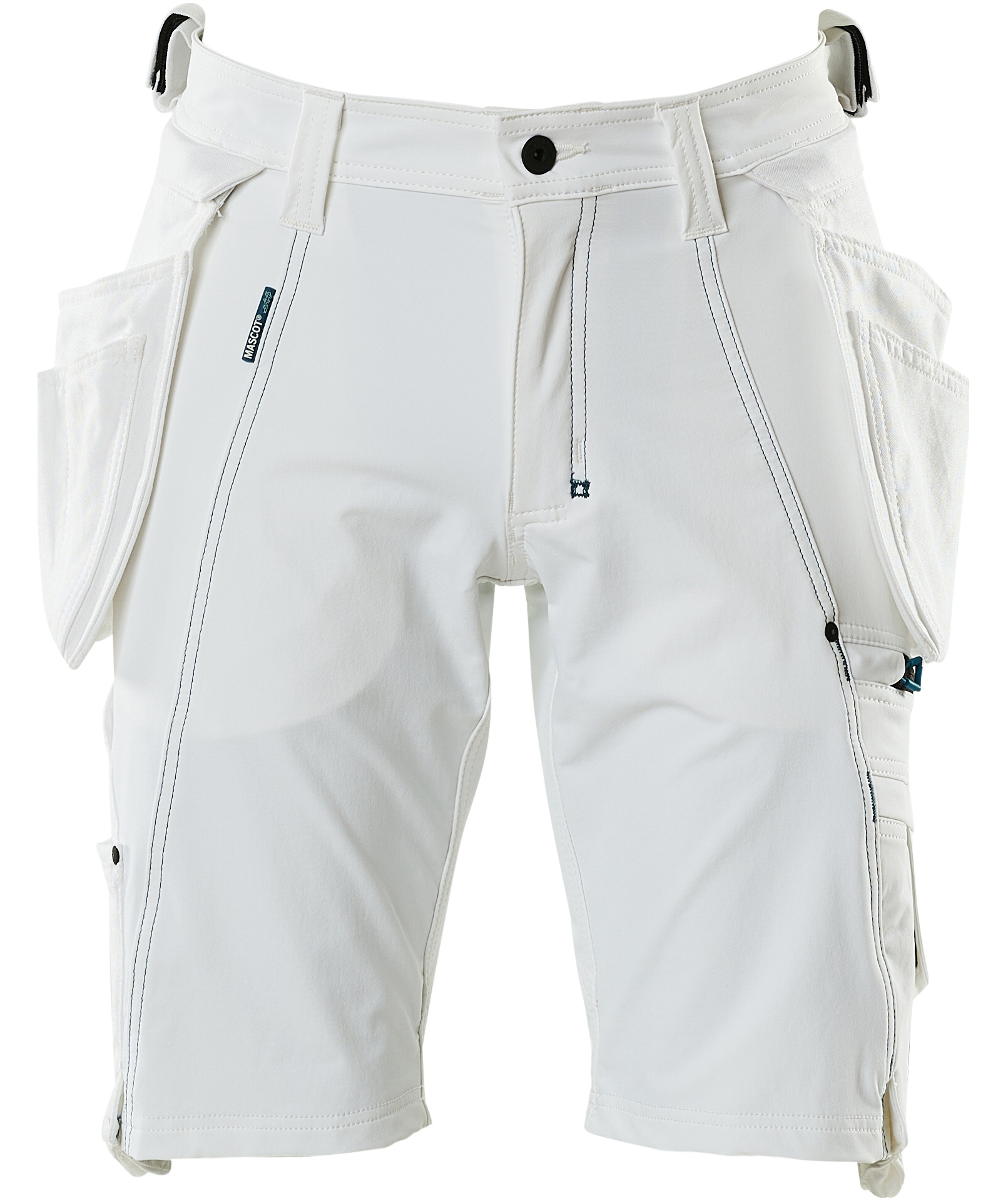 Mascot Advanced craftsman shorts full stretch, White