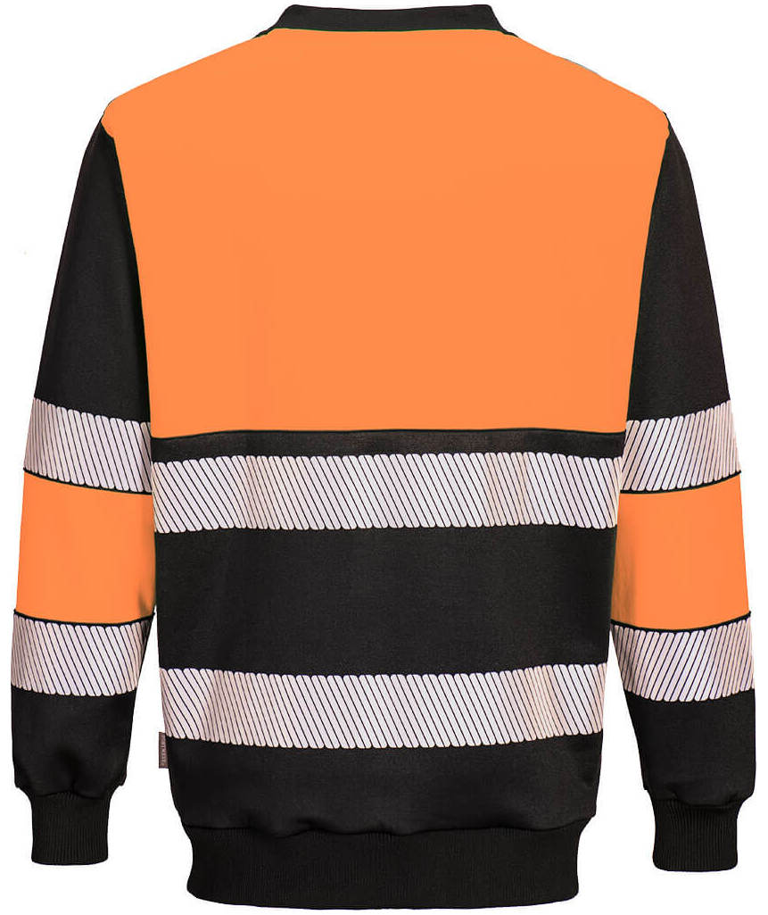 Portwest PW3 sweatshirt, Hi-Vis Orange/Black, large image number 1