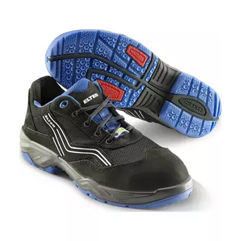 2nd quality product  Elten Ambition blue low safety shoes S1, Black