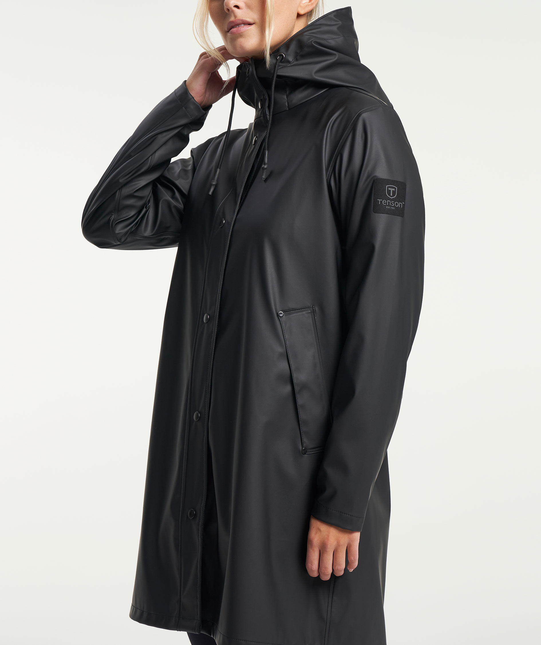 Tenson Apelviken women's rain jacket, Black, large image number 7