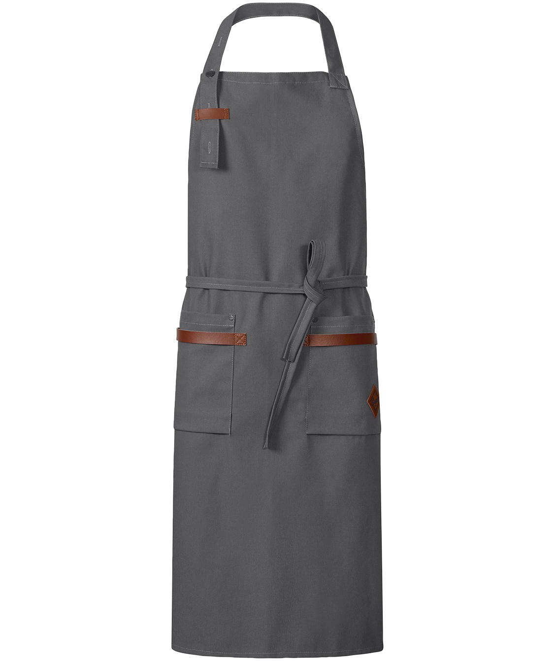 Segers 4093 bib apron, Grey, Grey, large image number 2
