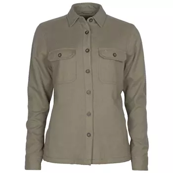 Pinewood Värnamo regular fit longsleeved flannel women´s shirt, Mole Melange