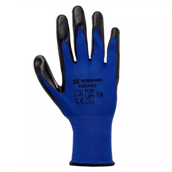 Kramp mounting gloves in nitrile, Blue