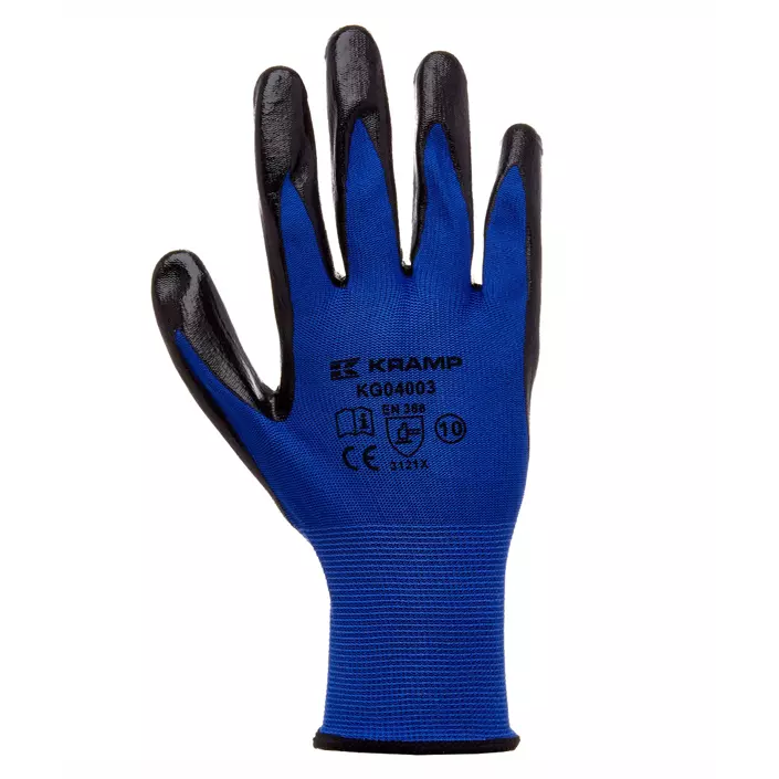 Kramp montage handskar i nitril, Blå, large image number 0