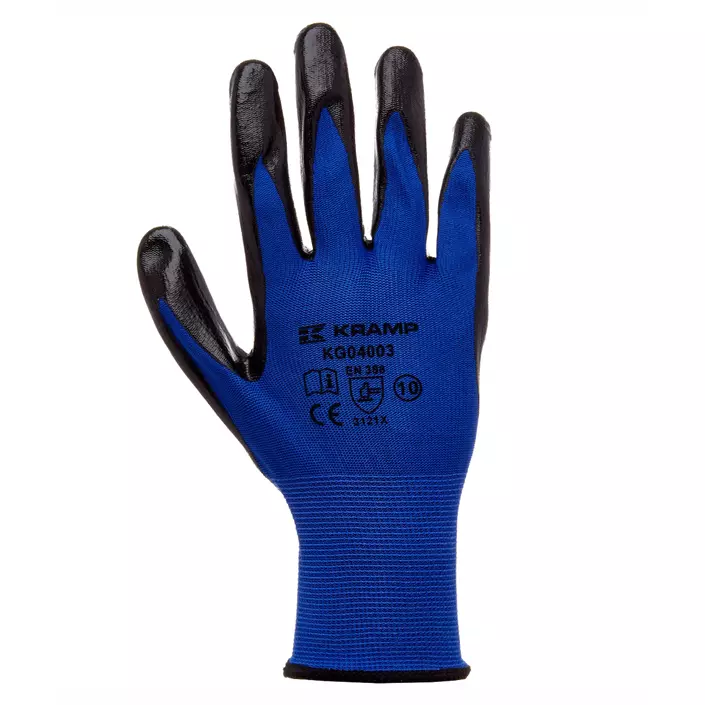 Kramp montage handskar i nitril, Blå, large image number 0