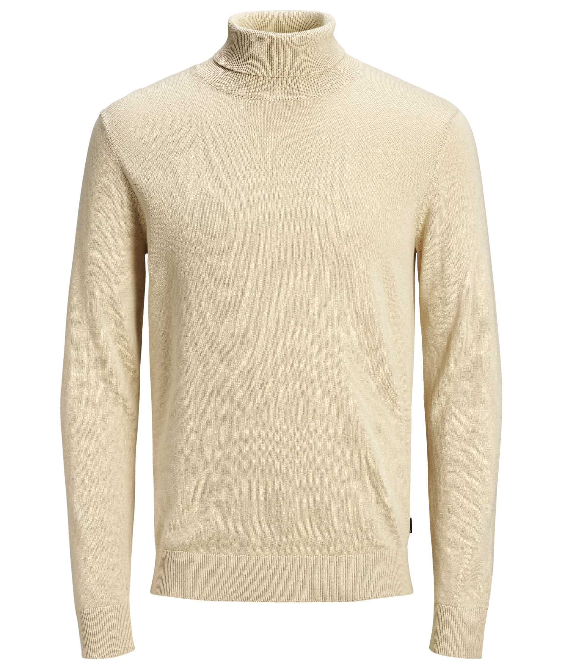 Jack & Jones JJEEMIL knitted turtleneck, Oatmeal Melange, Oatmeal Melange, swatch
