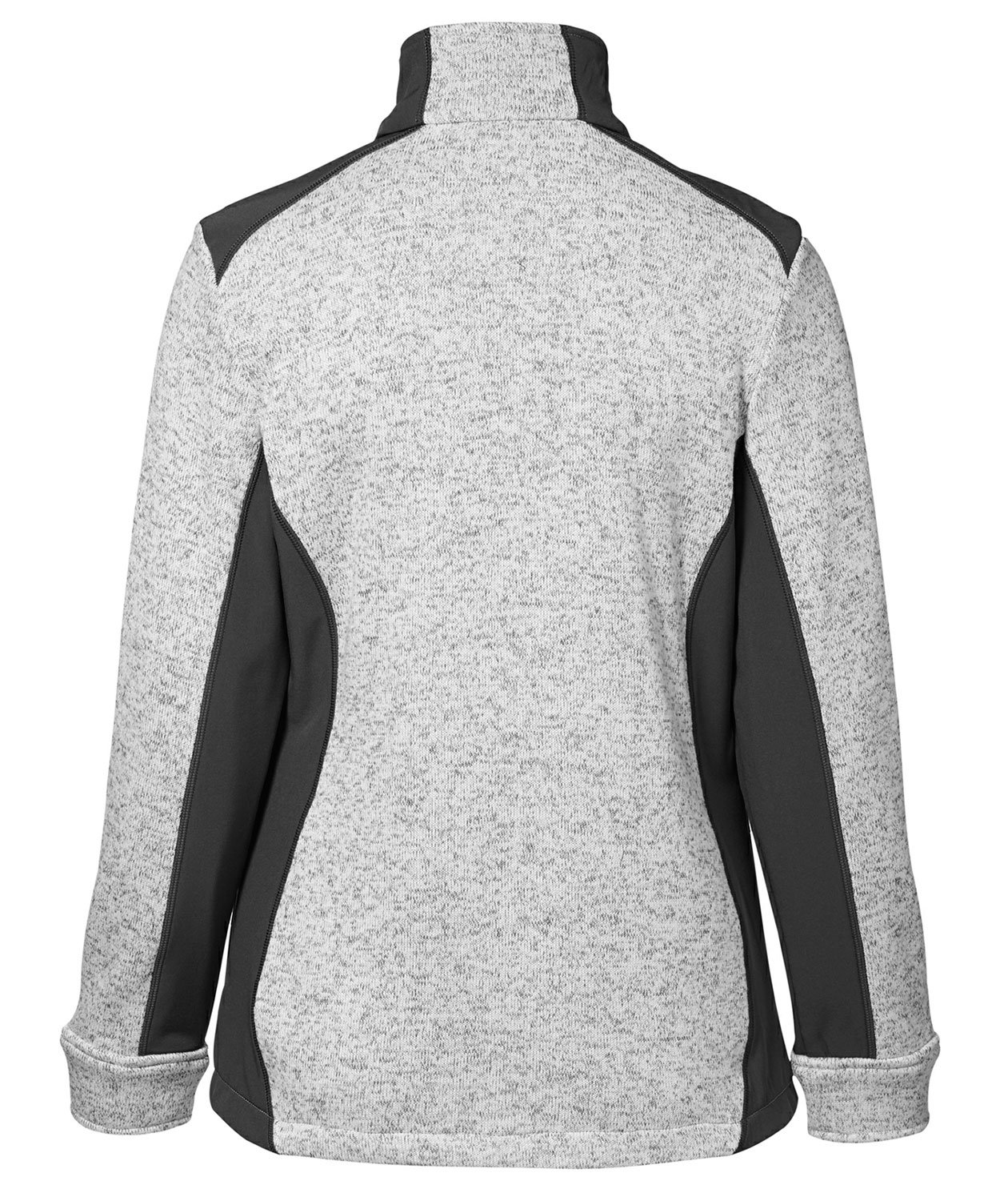 ID women's Knitted fleece cardigan, Grey Melange, large image number 2