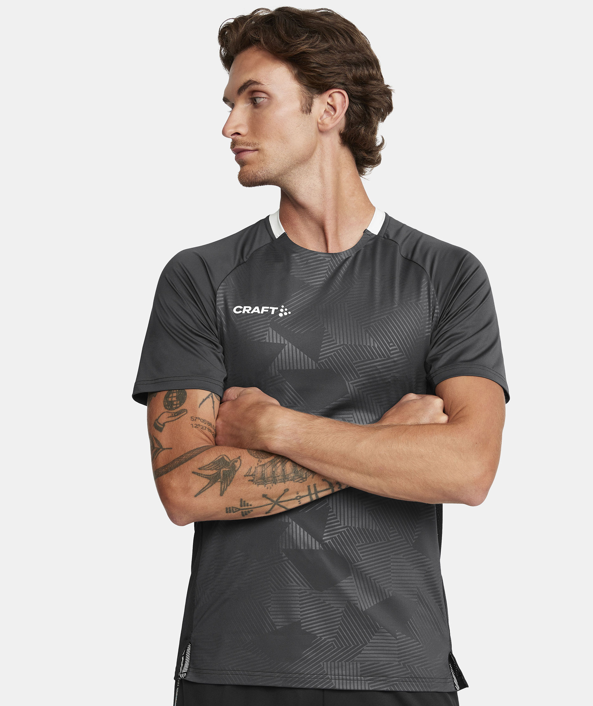 Craft Premier Solid Jersey T-skjorte, Asphalt, large image number 4