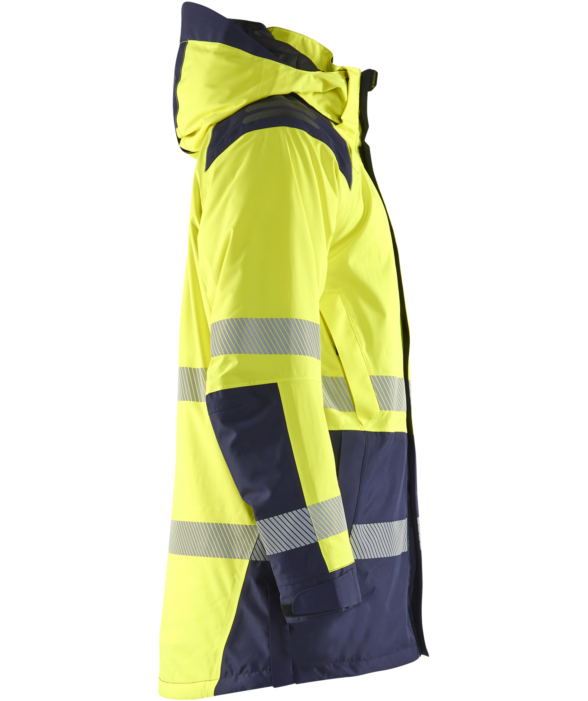 Bl&aring;kl&auml;der winter parka, Hi-Vis yellow/marine, large image number 2