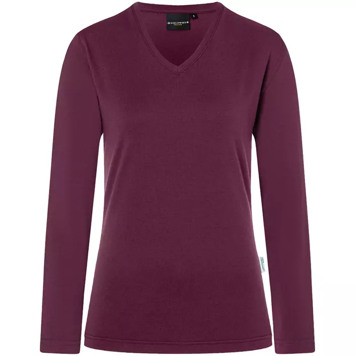 Karlowsky Casual-Flair långärmad T-shirt dam, Aubergine, large image number 0