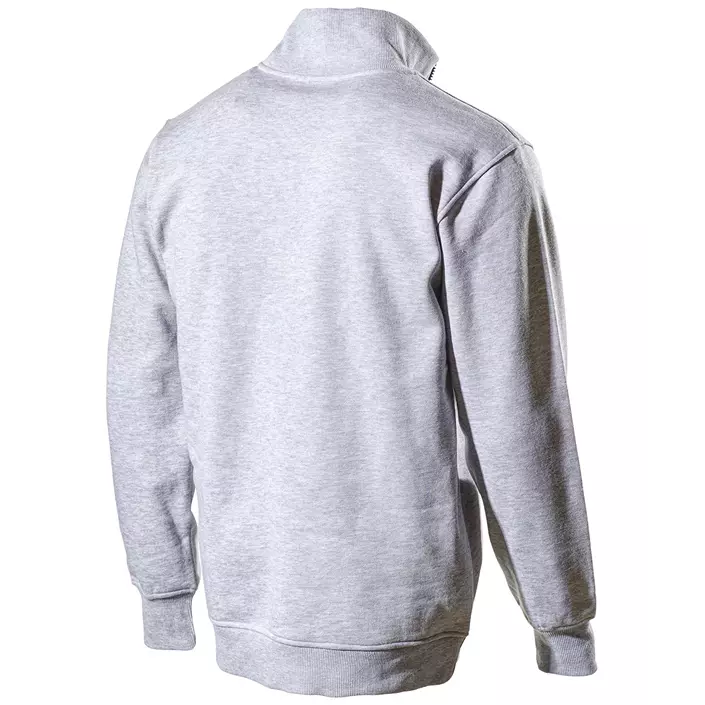 L.Brador sweatshirt with short zipper 6430PB, Grey Melange, large image number 1