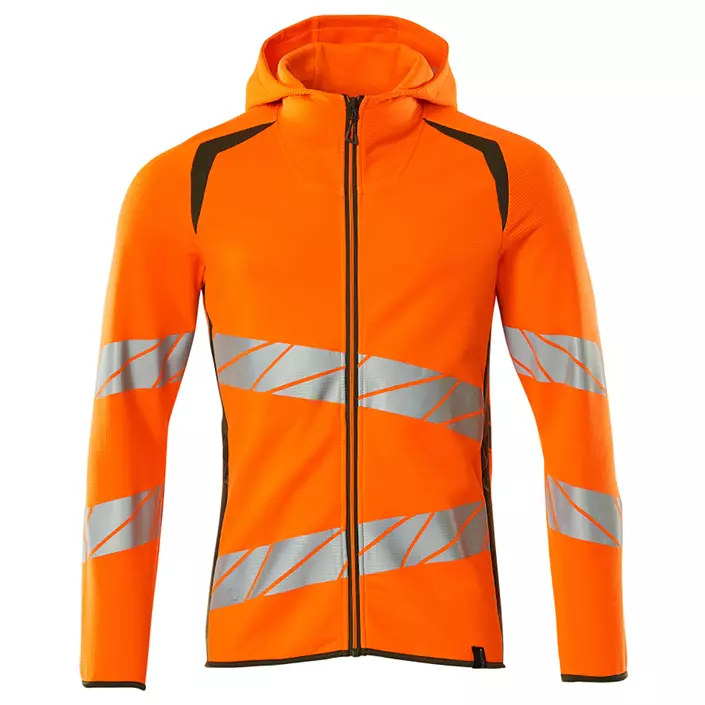 Mascot Accelerate Safe hoodie, Hi-Vis Orange/Moss, large image number 0