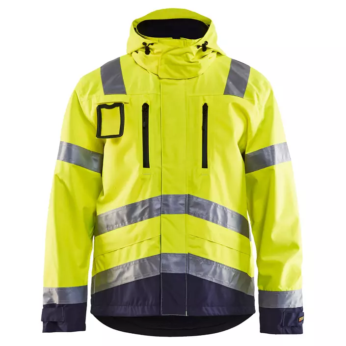 Blåkläder skalljakke, Hi-vis gul/marineblå, large image number 0