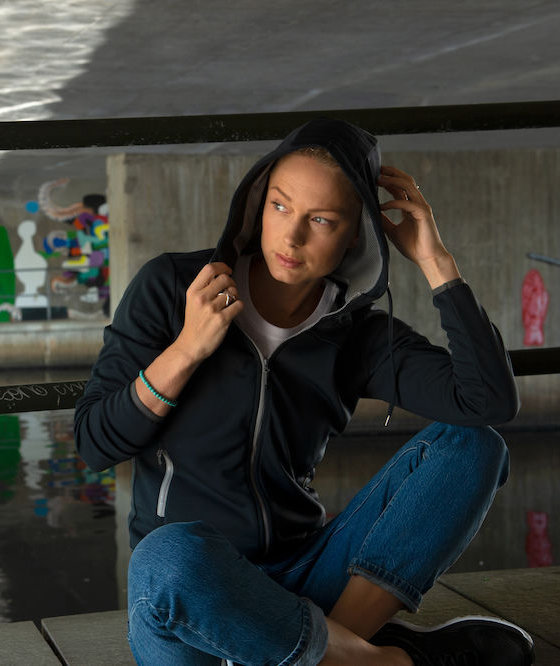 Clique Ottawa dame h&aelig;ttetr&oslash;je, M&oslash;rk Marine, large image number 2