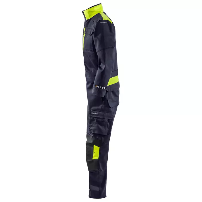 Fristads Flame coverall 8044 WEL, Marine/Hi-Vis yellow, large image number 4