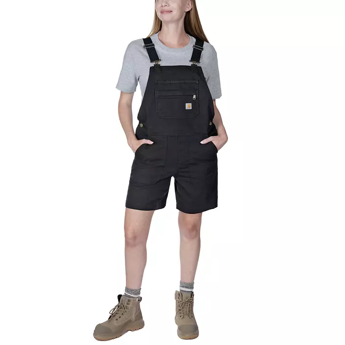 Carhartt Rugged Flex shortall dam, Black, large image number 1